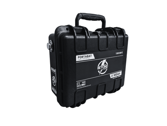 Beyond Batteries 12V 100Ah LiFePO4 PortaBat Carry Case Mobile Power unit