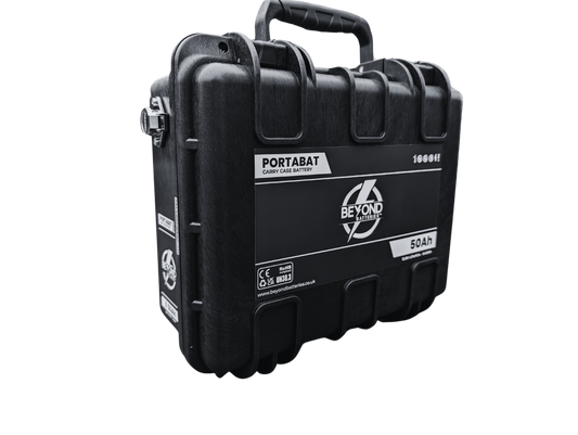 Beyond Batteries 12V 50Ah LiFePO4 PortaBat Carry Case Mobile Power unit