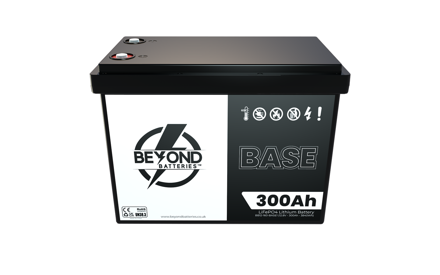 BASE300 - 12.8V LiFePO4 300Ah - Budget Friendly Lithium Iron Phosphate Battery