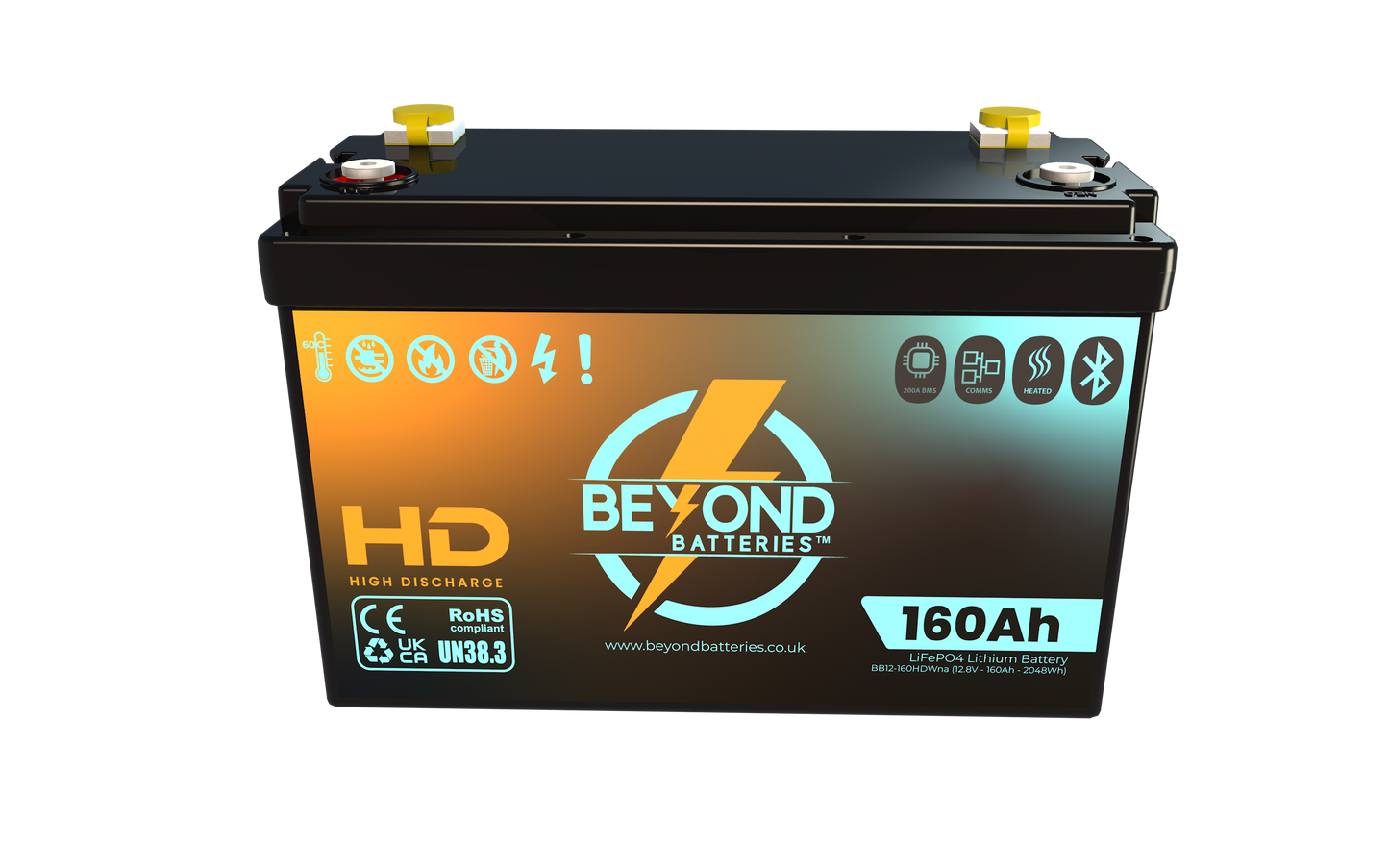 HD160 - High Performance Lithium - Smart LiFePO4 Lithium 12.8V Battery