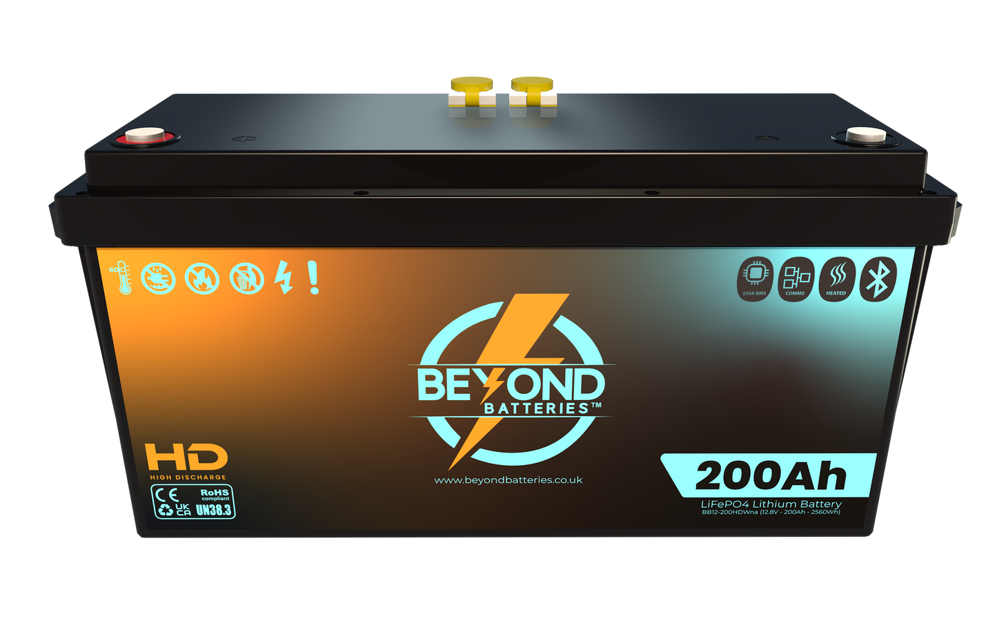 HD200 - High Performance Lithium - Smart LiFePO4 Lithium 12.8V Battery