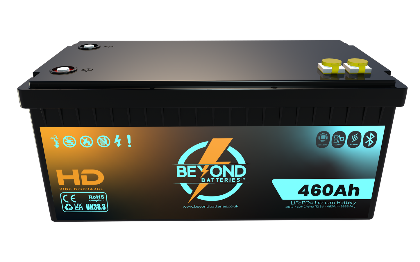 HD460 - High Performance Lithium - Smart LiFePO4 Lithium 12.8V Battery