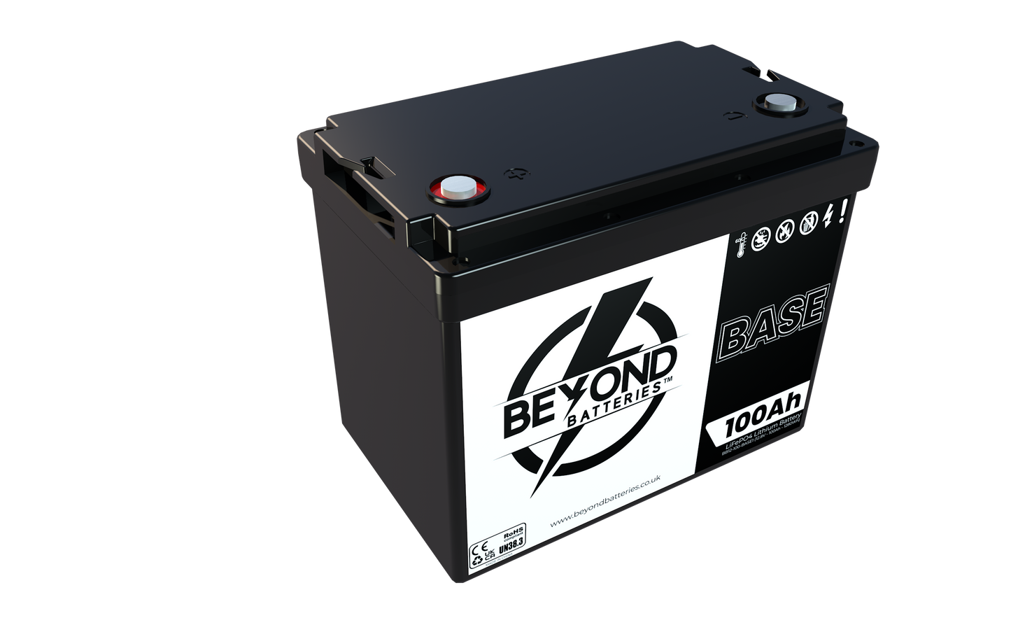 BASE100 - 12.8V LiFePO4 100Ah - Budget Friendly Lithium Iron Phosphate Battery