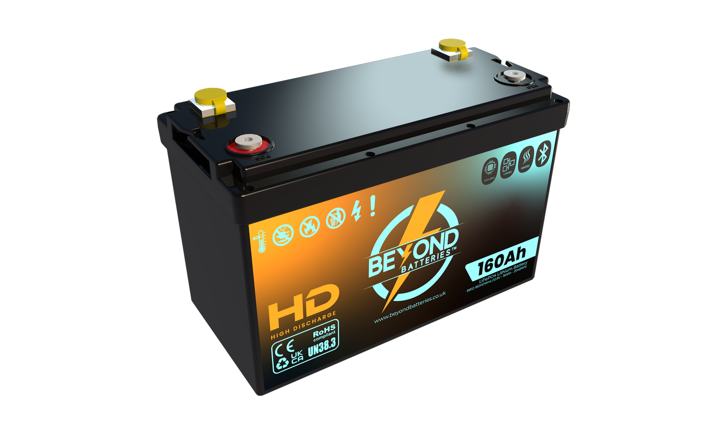 HD160 - High Performance Lithium - Smart LiFePO4 Lithium 12.8V Battery