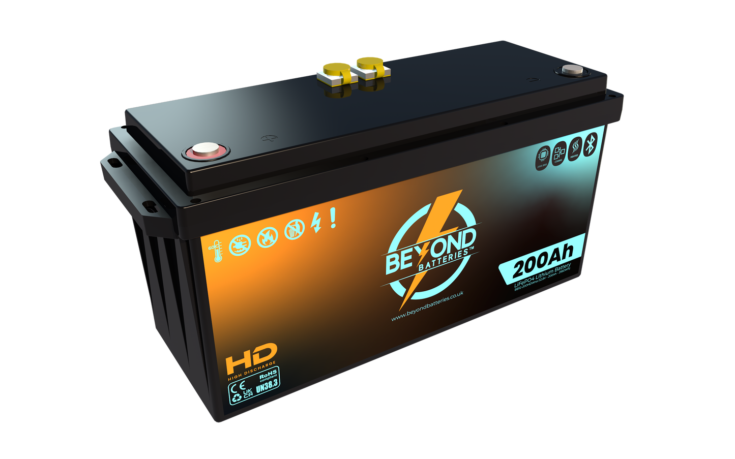 HD200 - High Performance Lithium - Smart LiFePO4 Lithium 12.8V Battery