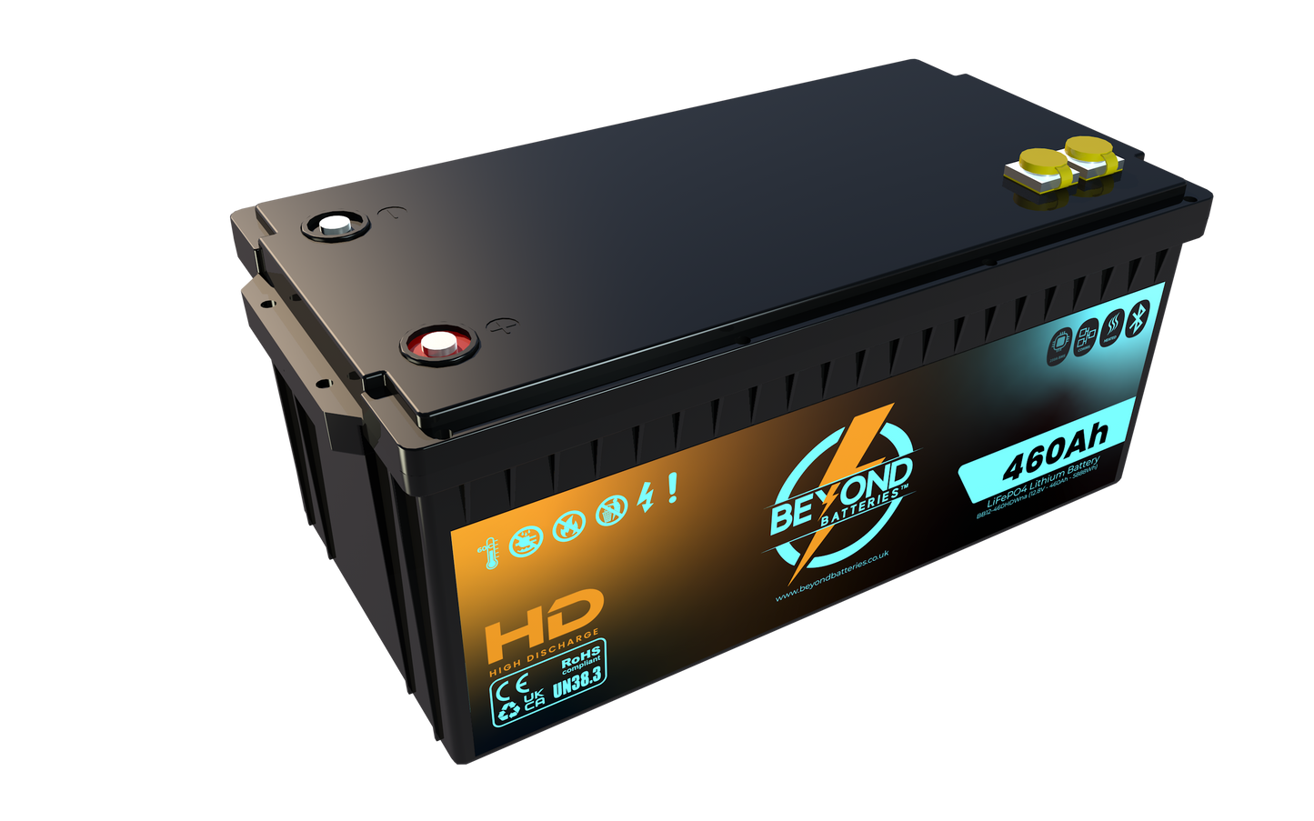 HD460 - High Performance Lithium - Smart LiFePO4 Lithium 12.8V Battery