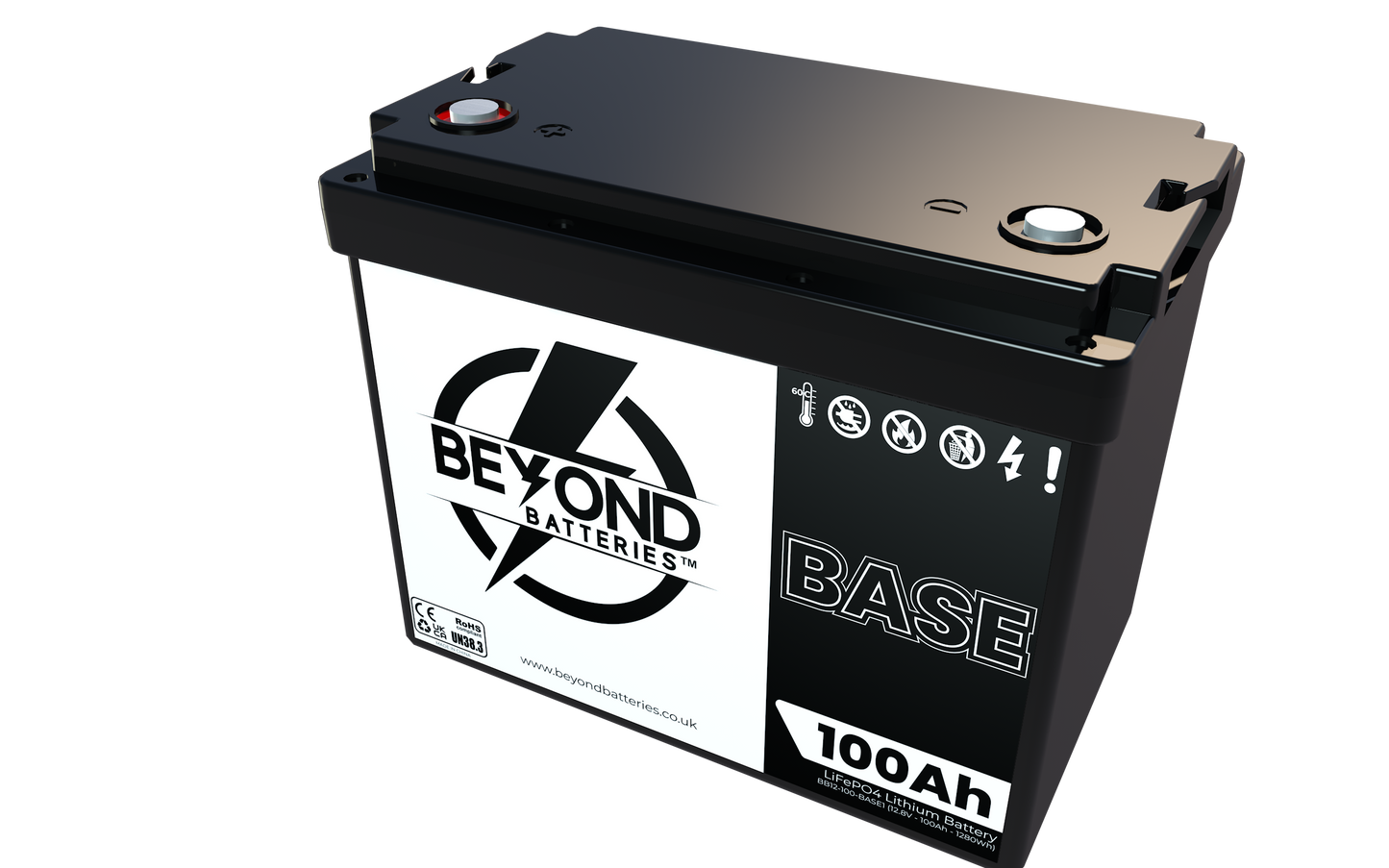 BASE100 - 12.8V LiFePO4 100Ah - Budget Friendly Lithium Iron Phosphate Battery
