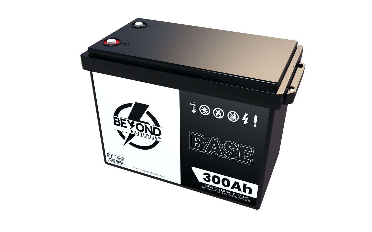 BASE300 - 12.8V LiFePO4 300Ah - Budget Friendly Lithium Iron Phosphate Battery