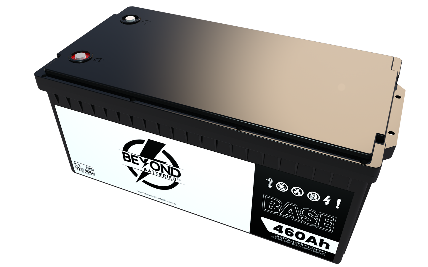 BASE460 - 12.8V LiFePO4 460Ah - Budget Friendly Lithium Iron Phosphate Battery