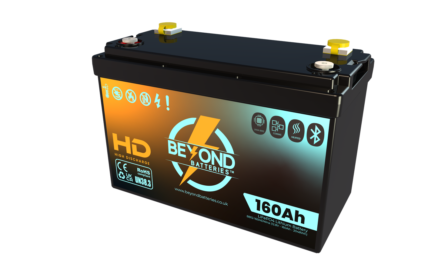 HD160 - High Performance Lithium - Smart LiFePO4 Lithium 12.8V Battery