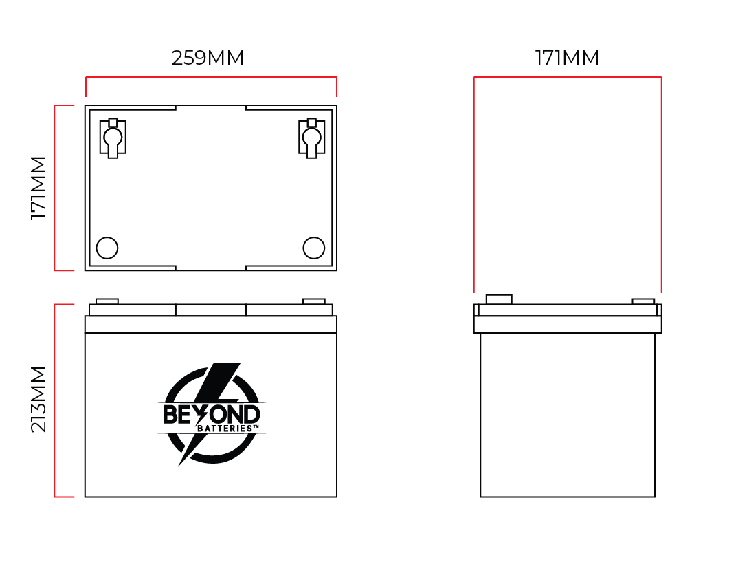 HD100 - High Performance Lithium - Smart LiFePO4 Lithium 12.8V Battery