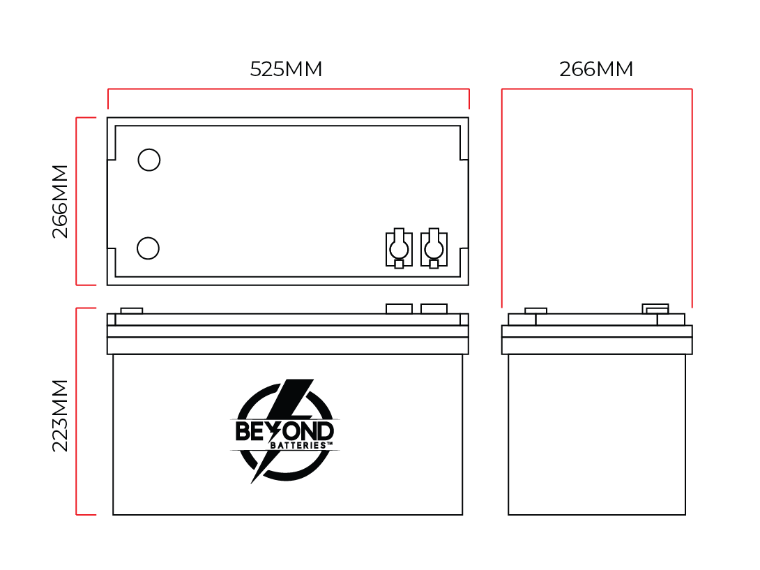 HD460 - High Performance Lithium - Smart LiFePO4 Lithium 12.8V Battery
