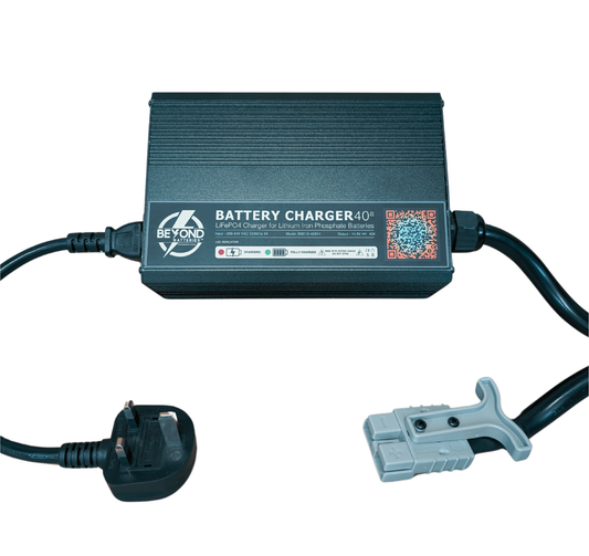 Beyond Batteries Lithium Battery Charger 40A - 12V LiFePO4 - Anderson SB50 Connection