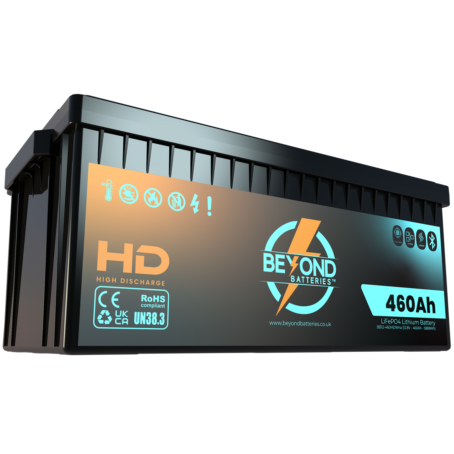 HD460 - High Performance Lithium - Smart LiFePO4 Lithium 12.8V Battery