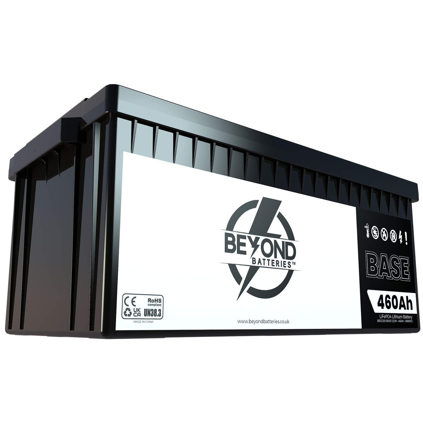 BASE460 - 12.8V LiFePO4 460Ah - Budget Friendly Lithium Iron Phosphate Battery