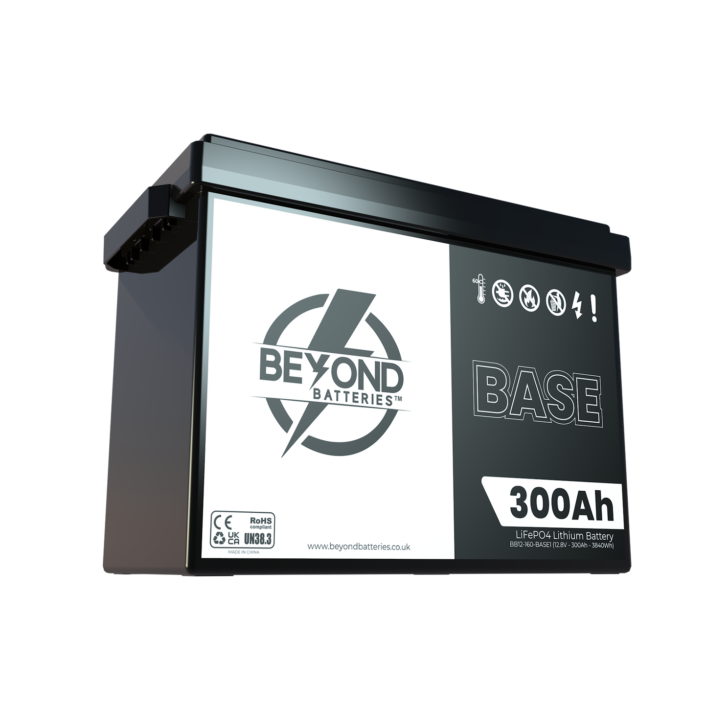 BASE300 - 12.8V LiFePO4 300Ah - Budget Friendly Lithium Iron Phosphate Battery