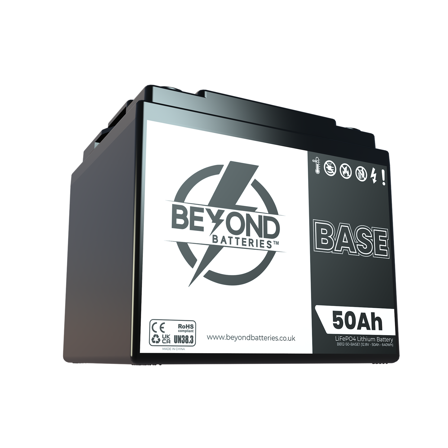 BASE50 - 12.8V LiFePO4 50Ah - Budget Friendly Lithium Iron Phosphate Battery