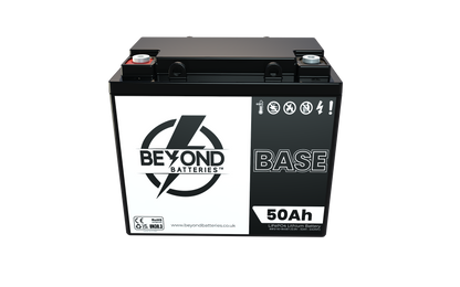 BASE50 - New smaller case - 12.8V LiFePO4 50Ah - Budget Friendly Lithium Iron Phosphate Battery with Bluetooth