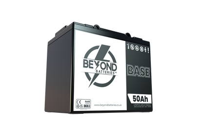 BASE50 - New smaller case - 12.8V LiFePO4 50Ah - Budget Friendly Lithium Iron Phosphate Battery with Bluetooth