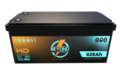 HD628 - High Performance Heated Lithium - Smart LiFePO4 Lithium 12.8V Battery - no communications ports