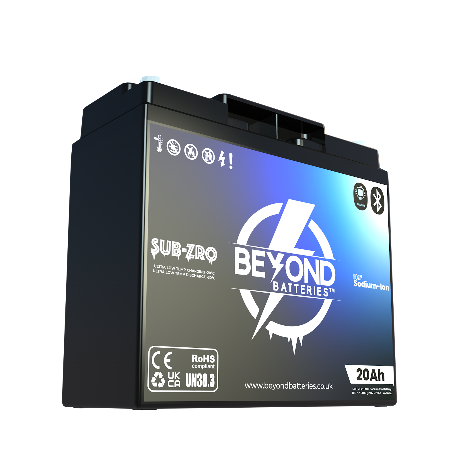 NA20 - Sodium 20Ah - 12V Ultra Low Temperature Battery Na+ – Beyond ...