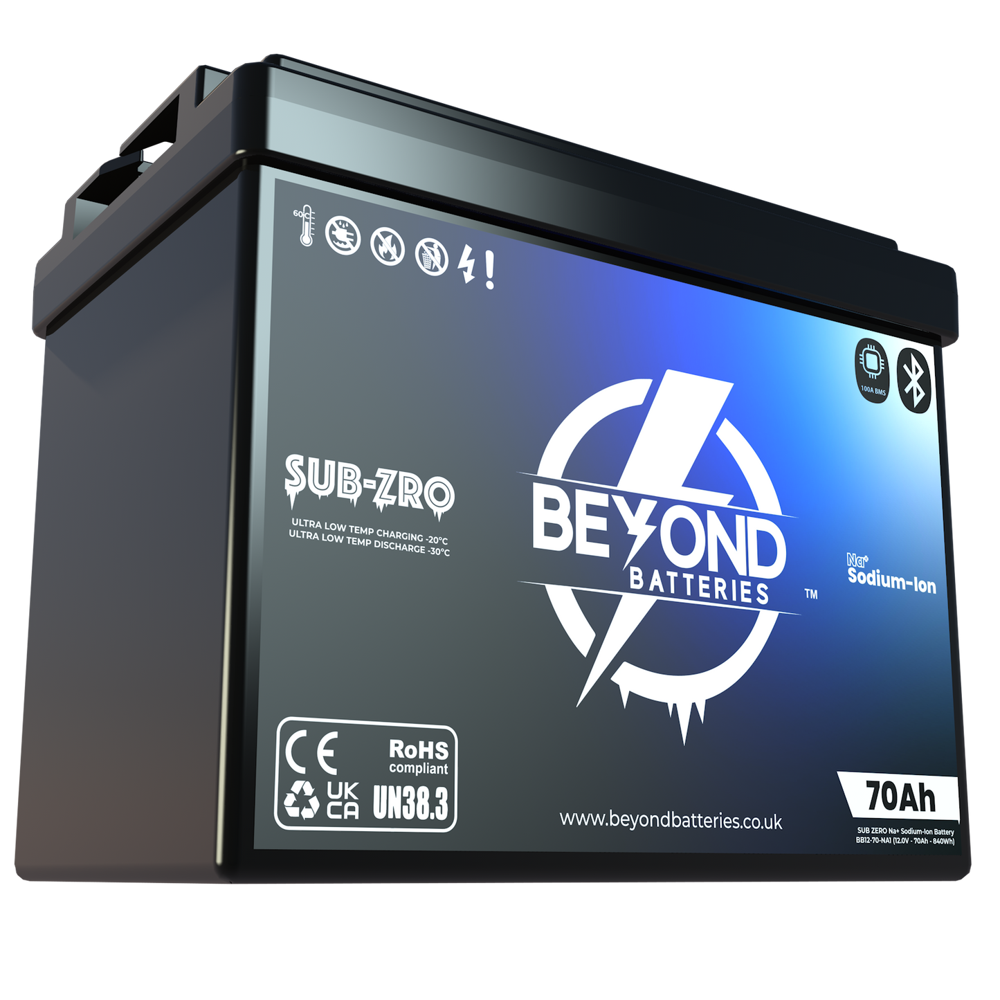 NA70 - Sodium-Ion 70Ah - 12V Ultra Low Temperature Battery Na+